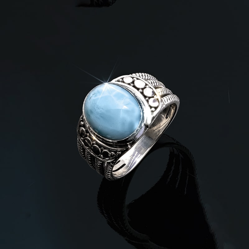 Larimar Bali Ring